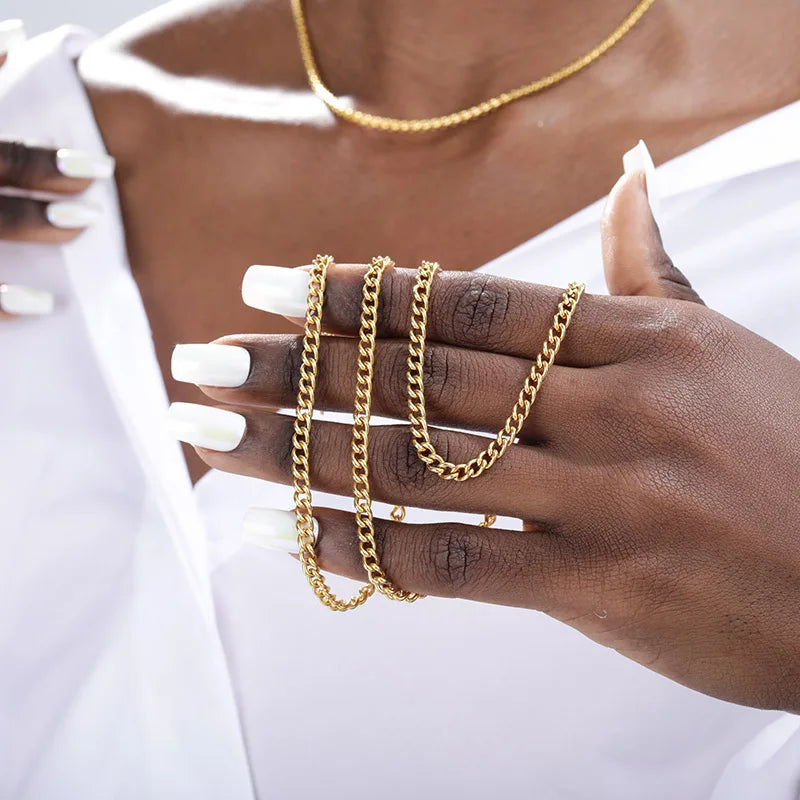 Punk Cuban Chain Necklace