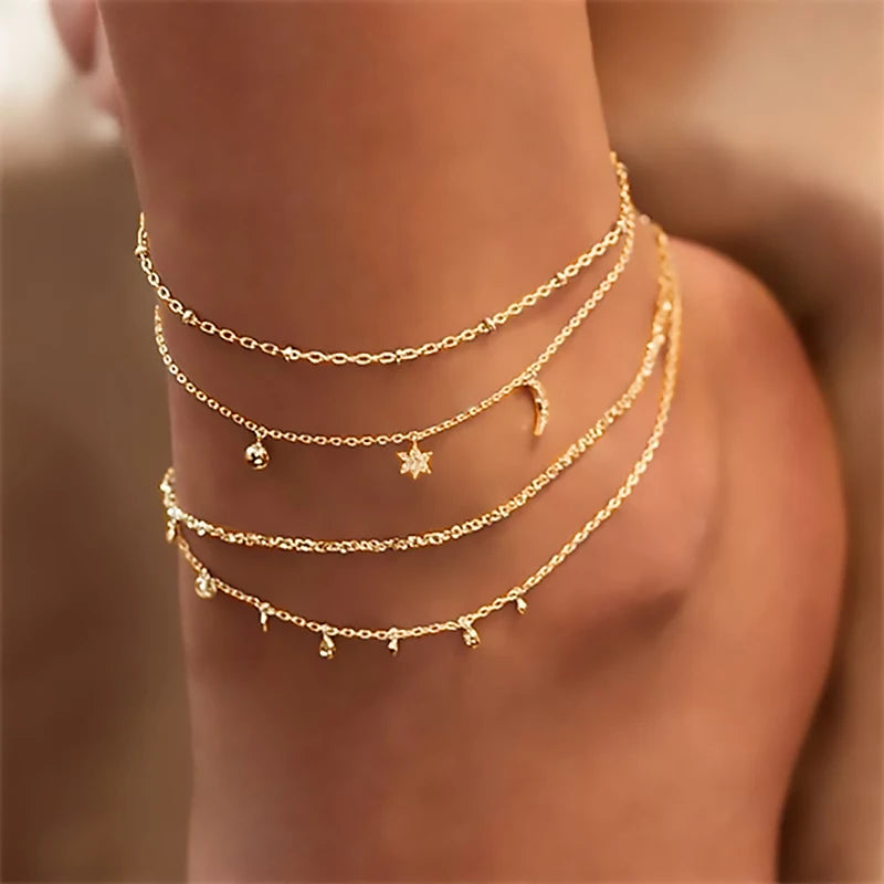 Bohemian Chain Anklets