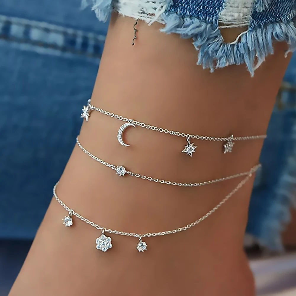 Bohemian Chain Anklets