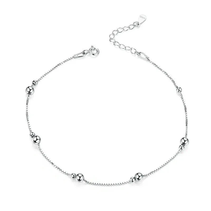 Minimalist Sterling Silver Round Beads