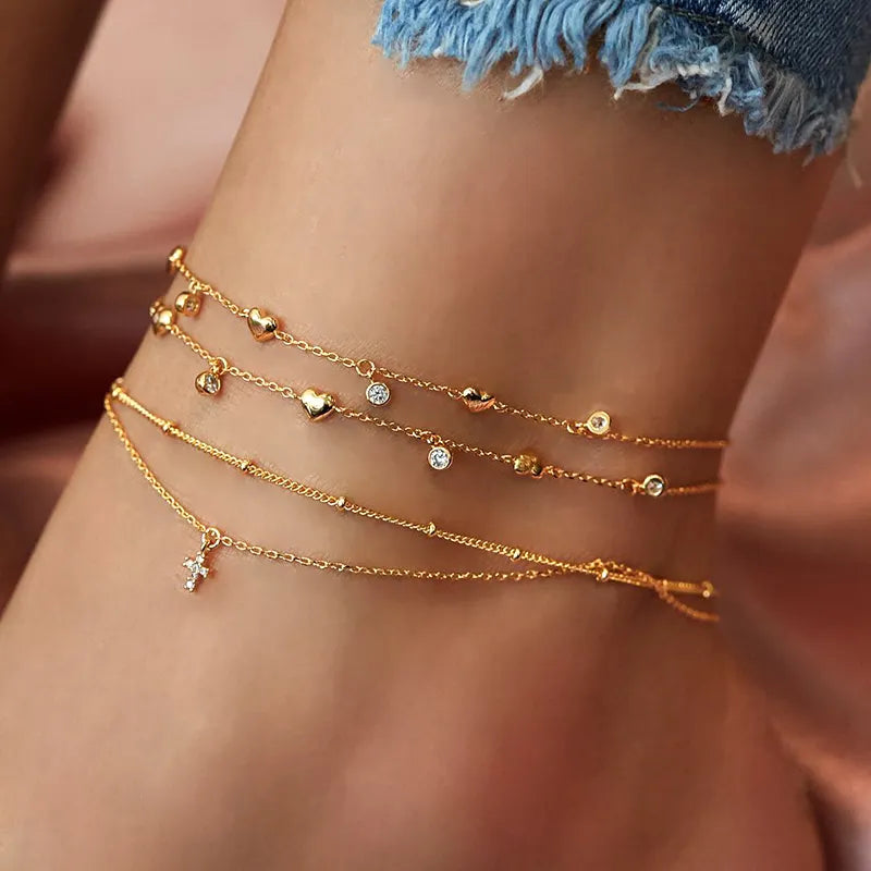 Bohemian Chain Anklets