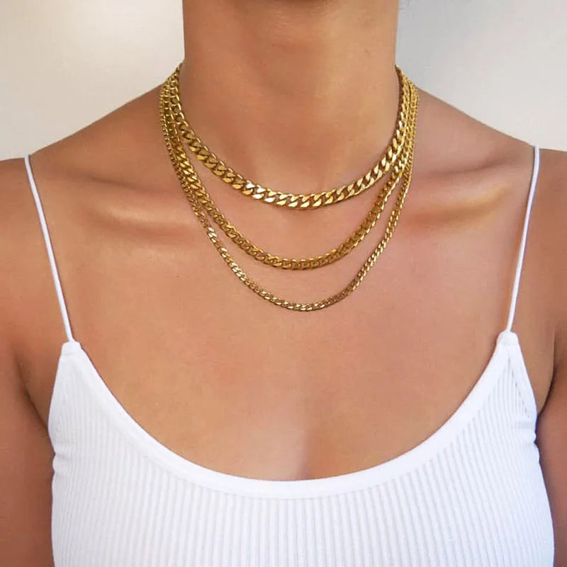 Punk Cuban Chain Necklace
