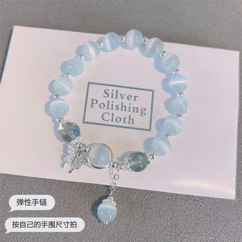 Korean Fashion Glass Bead Bracelet