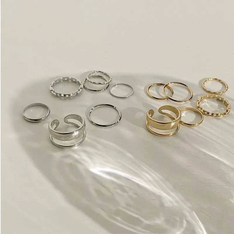 7pcs Fashion Jewelry Rings Set