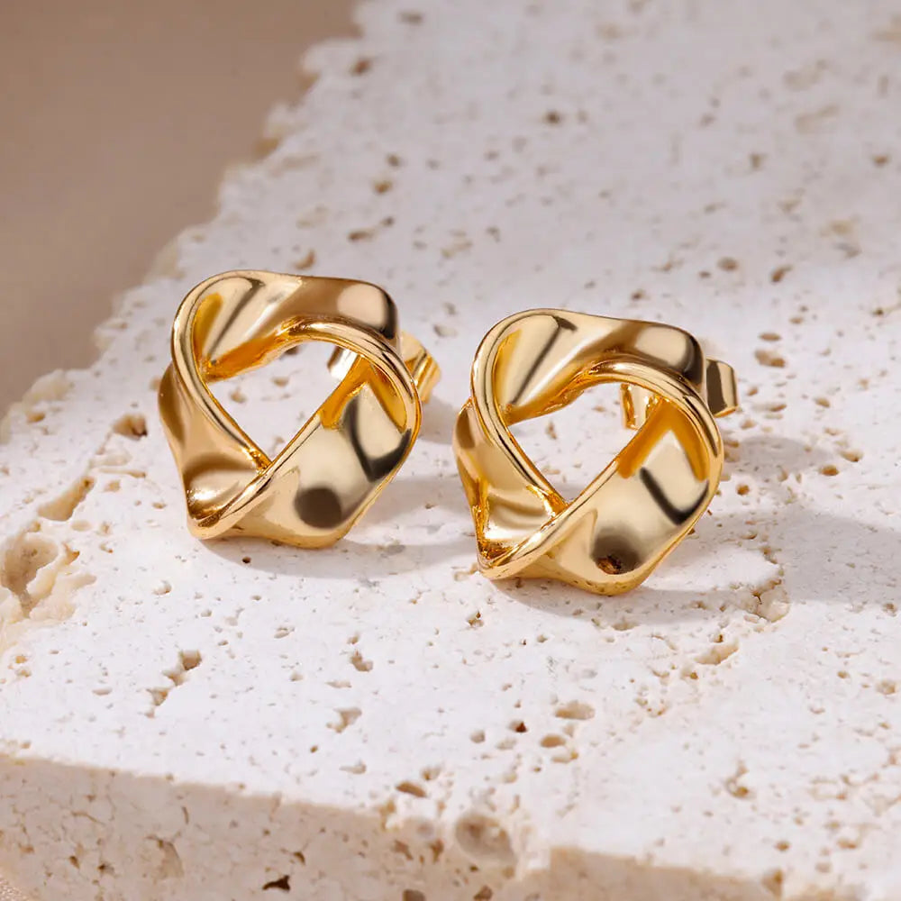 Vintage Twisted Stud Earrings