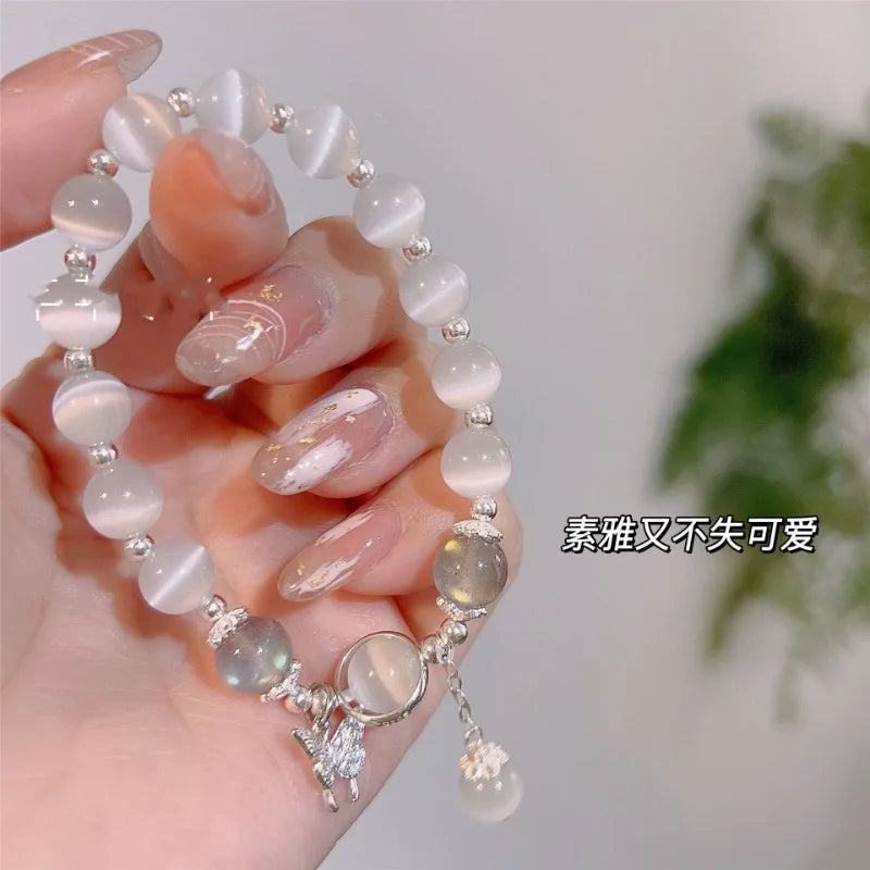 Korean Fashion Glass Bead Bracelet