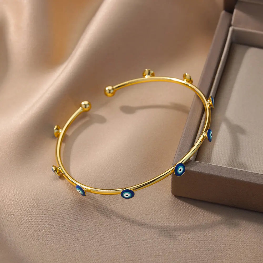 Luxury Gold Turkish Evil Eye Bracelet