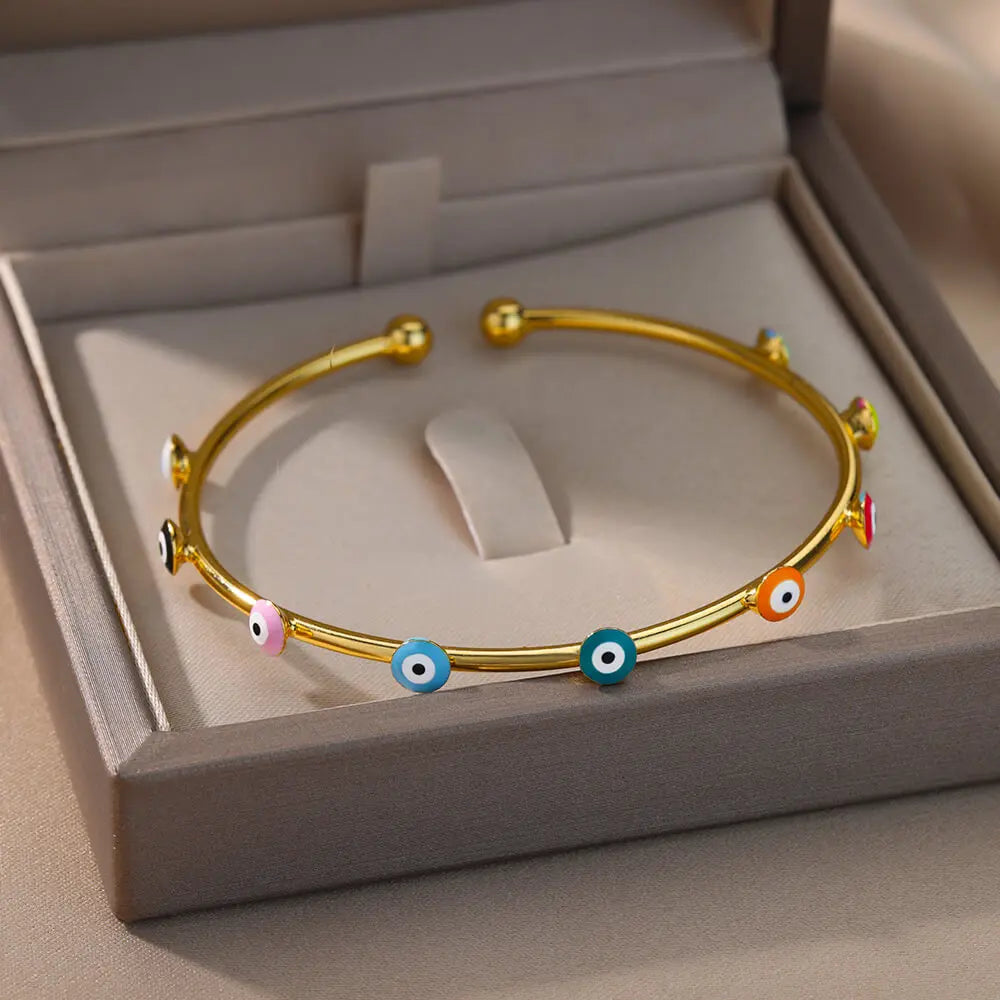 Luxury Gold Turkish Evil Eye Bracelet