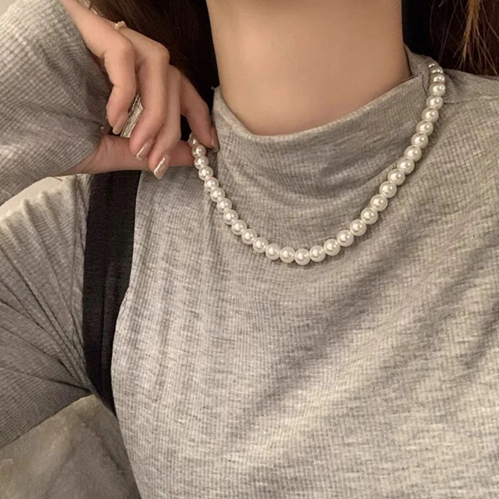 Vintage Pearl Chain Necklace
