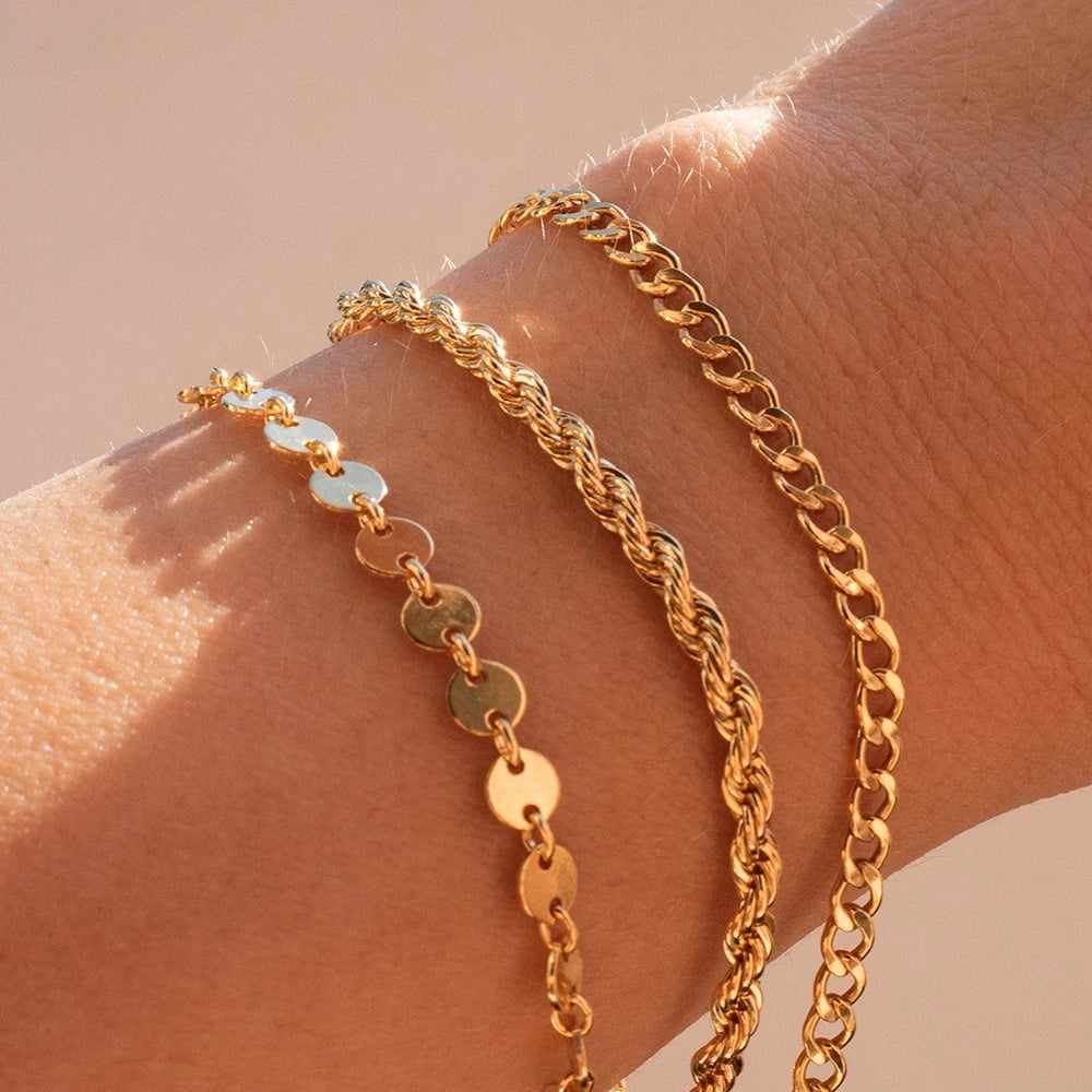 Trendy Classic Snake Chain Bracelets